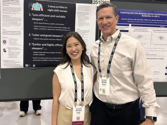 Kelly presenting her work at SLEEP 2025!