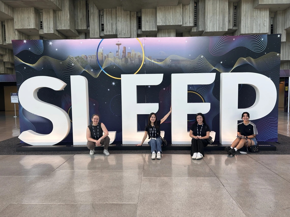 Insomnia Lab members, Jackie, Kelly, Karla, and Hatty at the SLEEP conference!
